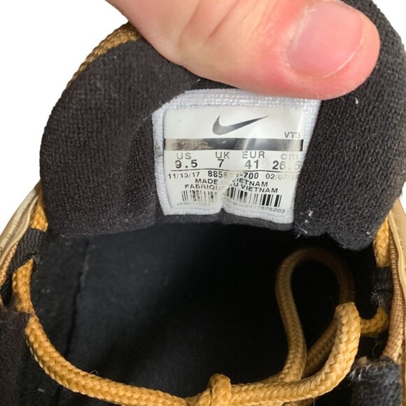 Rare 2017 Nike Air Max 97 OG QS Metallic Gold Size 9.5 - Picture 9 of 12